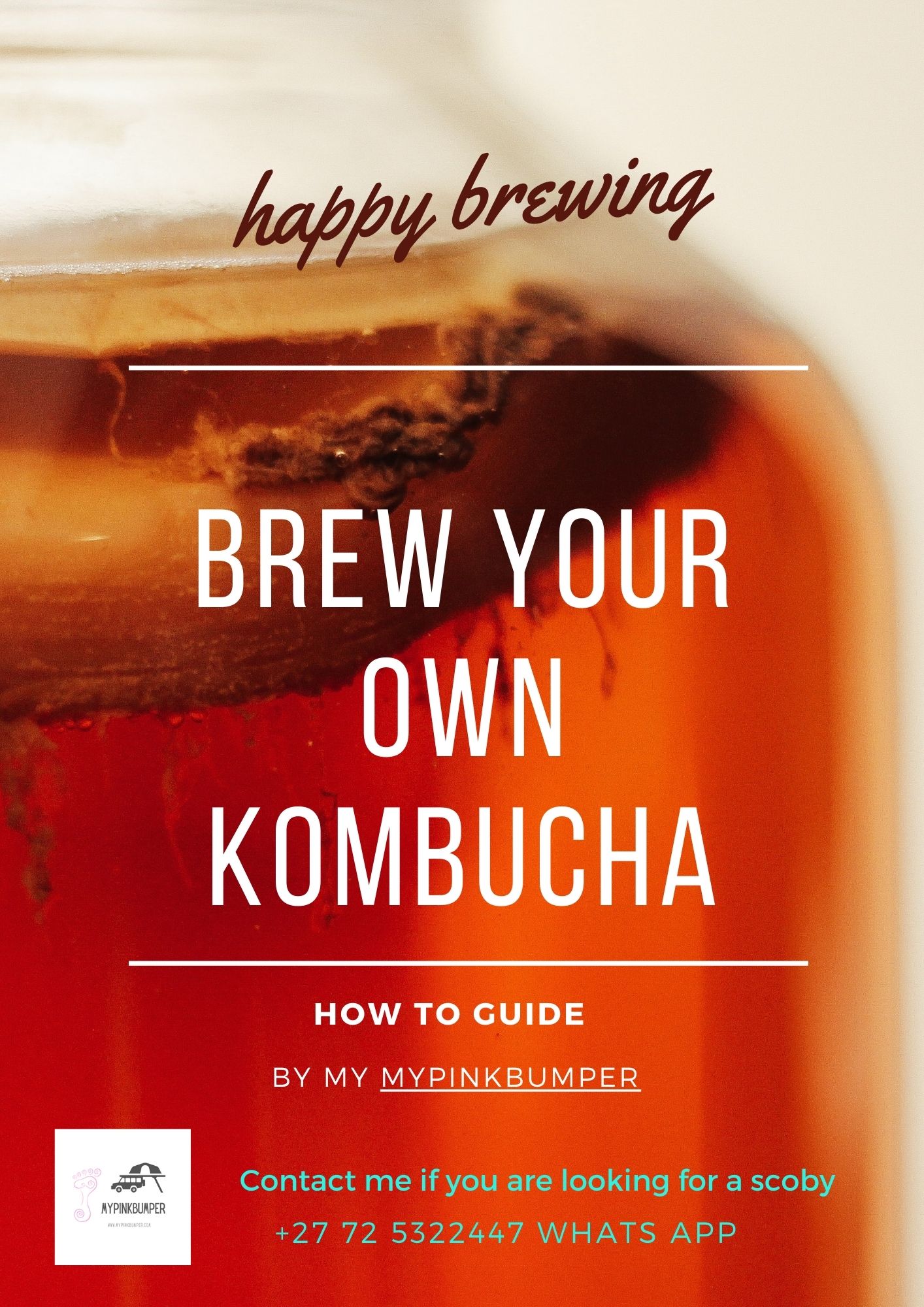 happy kombucha brewing