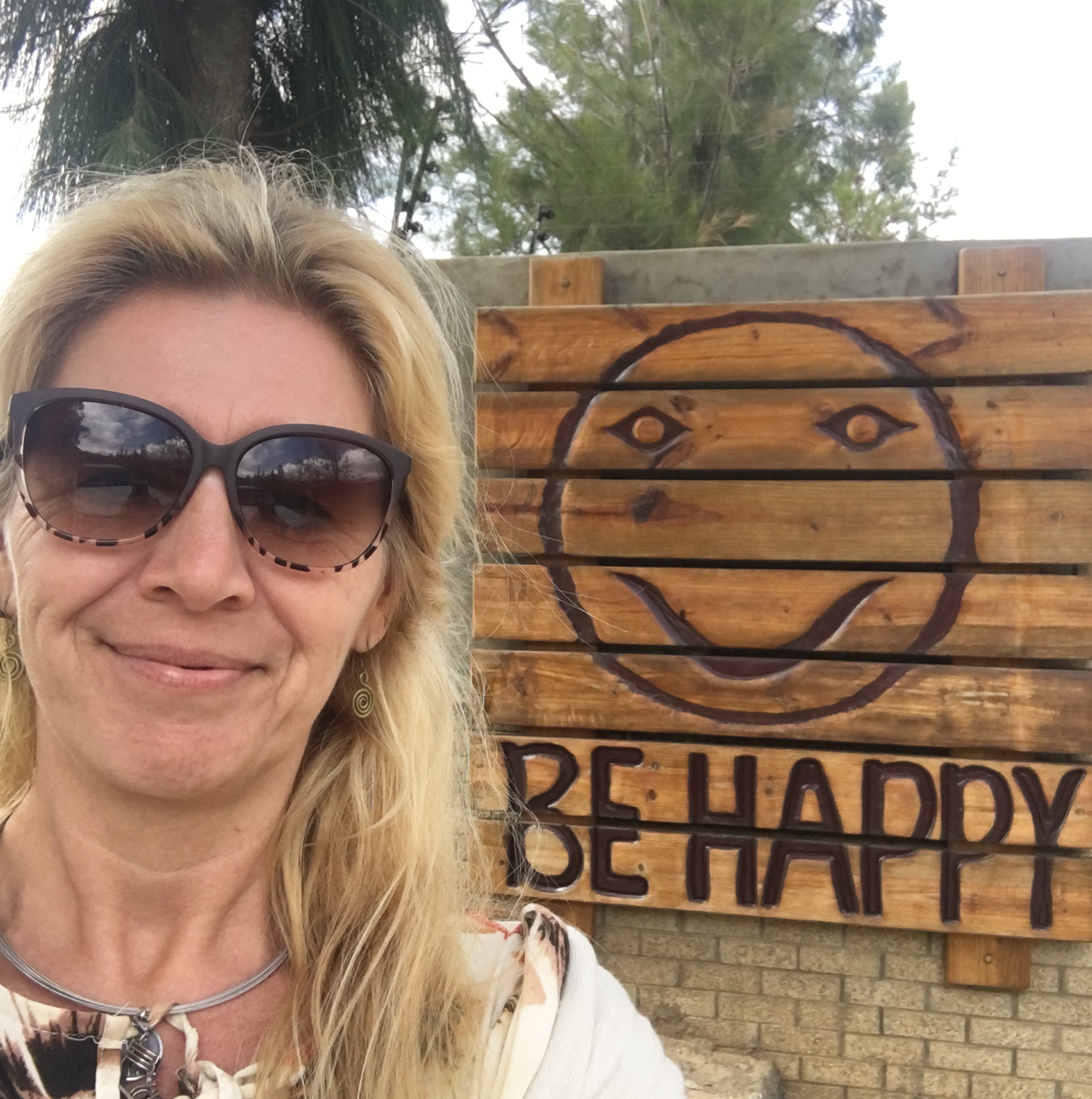 Myself happy at Dhamma Pataka Vipassana Meditation Center Worcester in South Africa